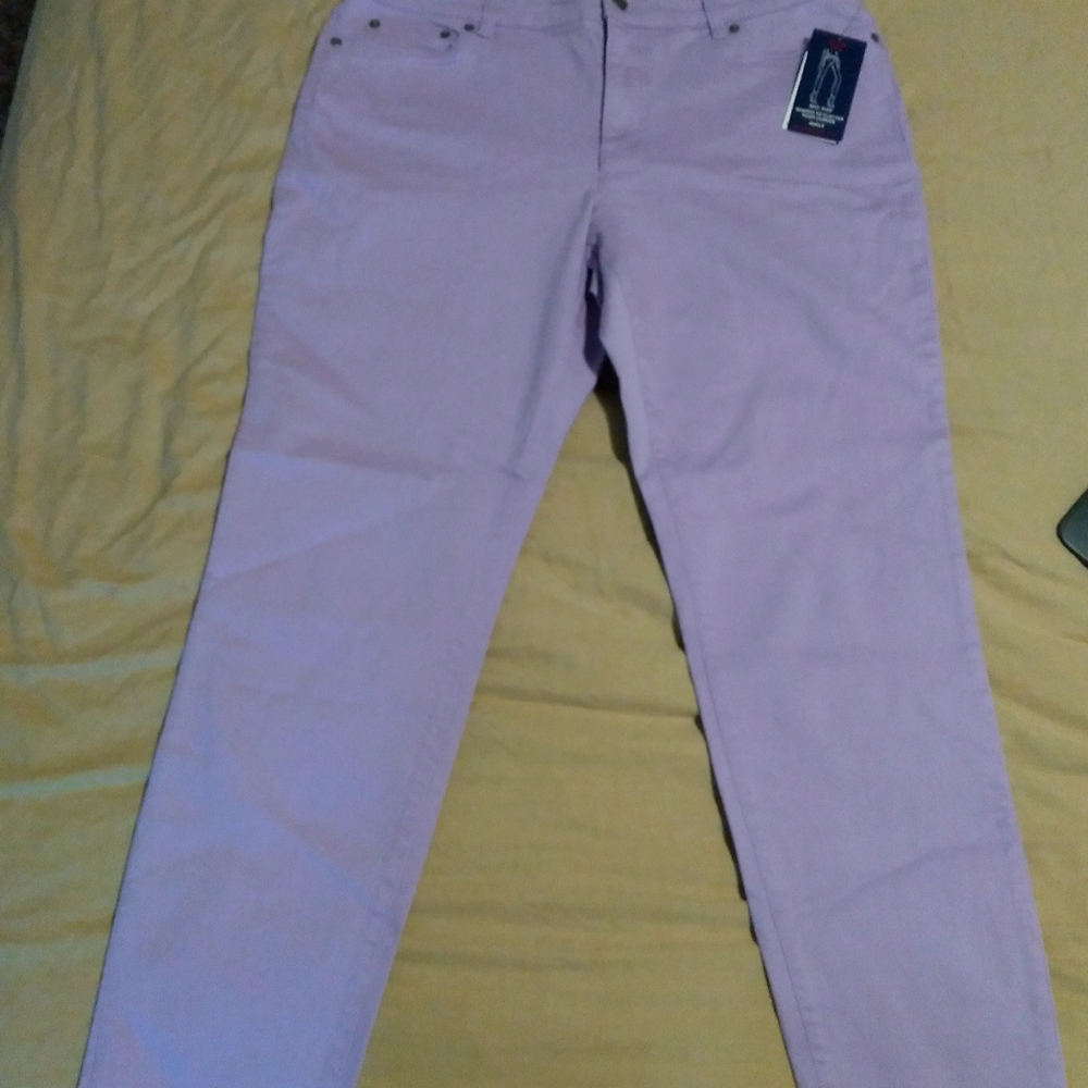 Lavender Ankle Jeans Slim Fit Size 12